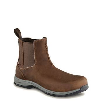 Red Wing Férfi ComfortPro 6-inch Safety Toe Munkavédelmi Bakancs Barna